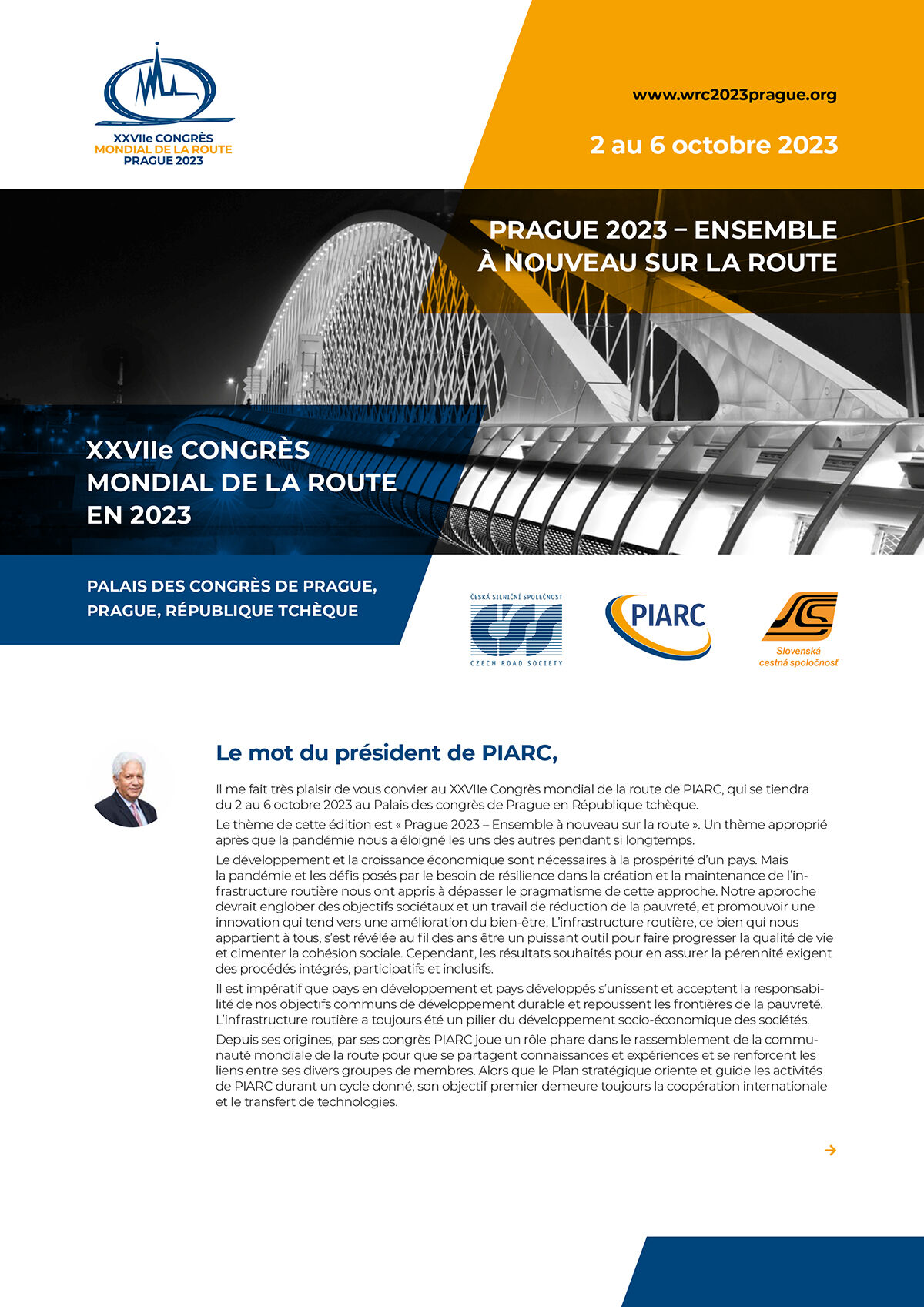 Brochure 1 du XXVIIe Congrès mondial de la route