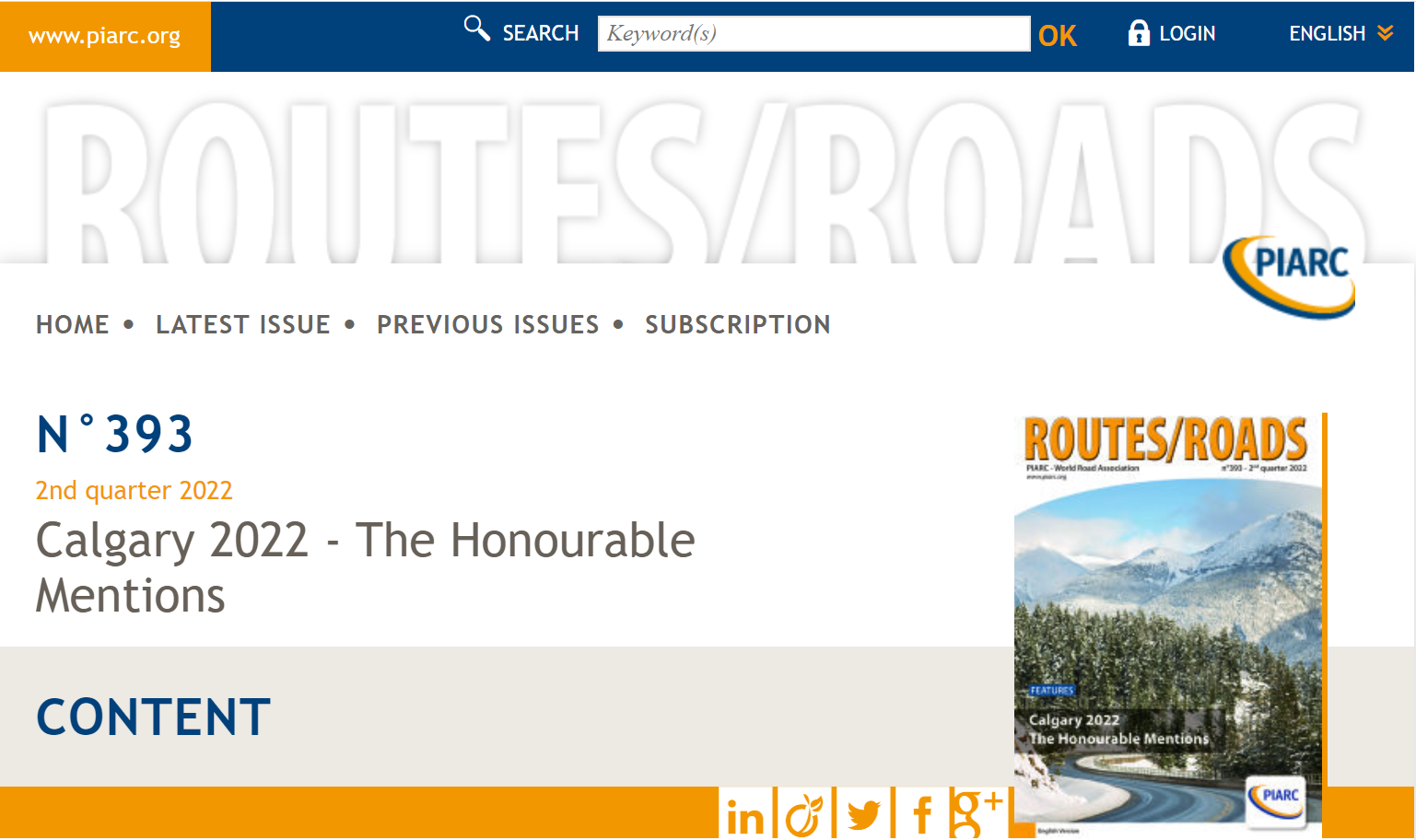 Routes/Roads magazines are available in digital format