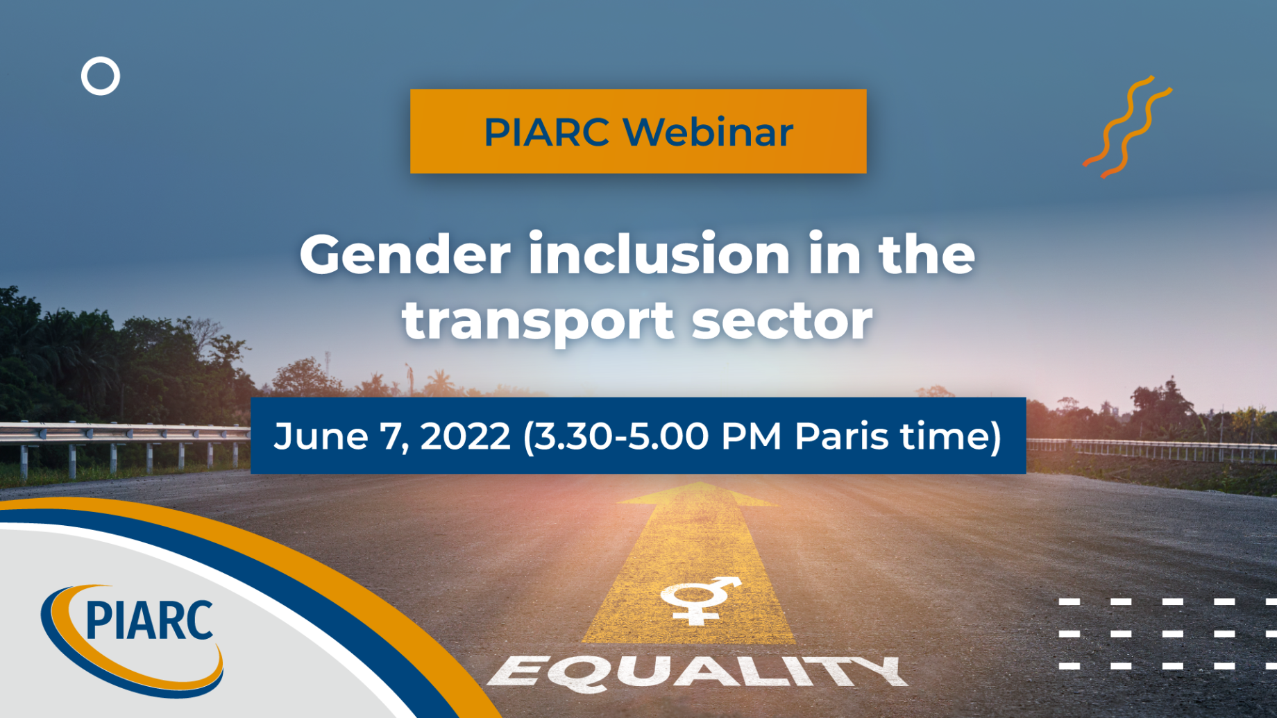 Join the webinar on "Gender inclusion in the transport sector"!