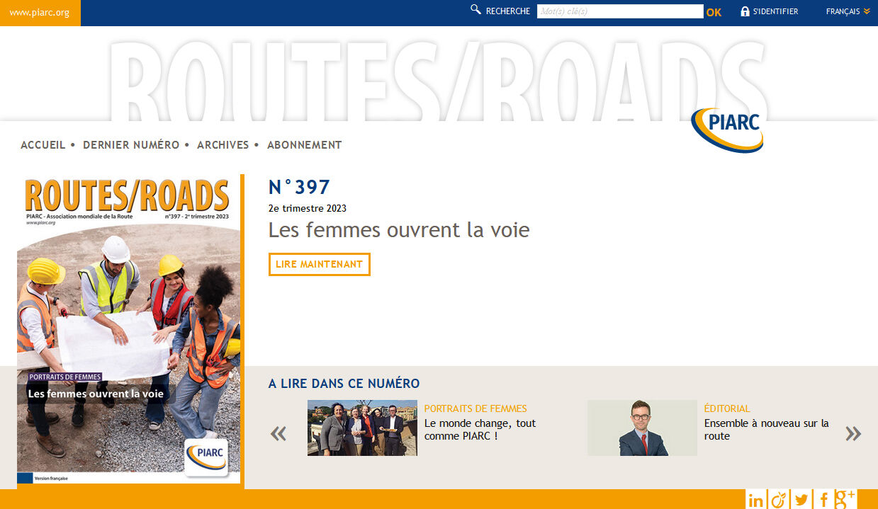 La revue Routes/Roads est disponible en version numérique.