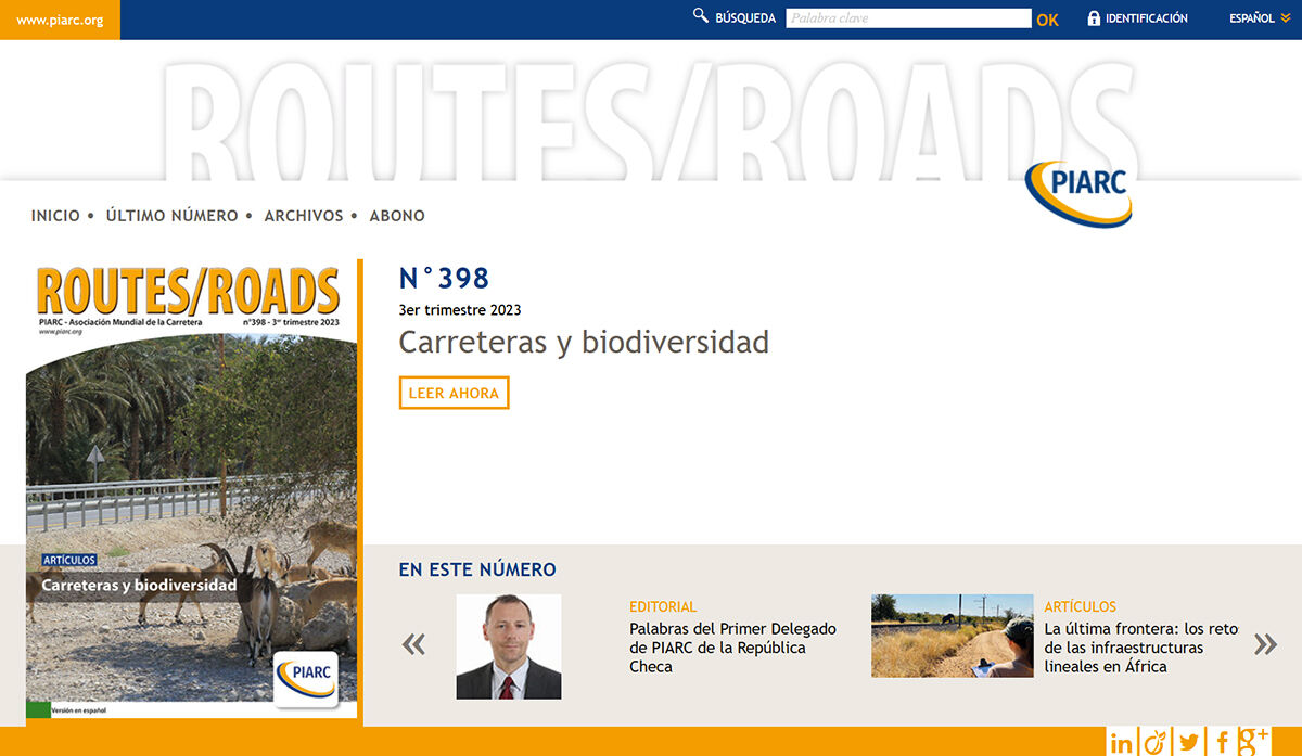 La revista Routes/Roads disponible en versión digital