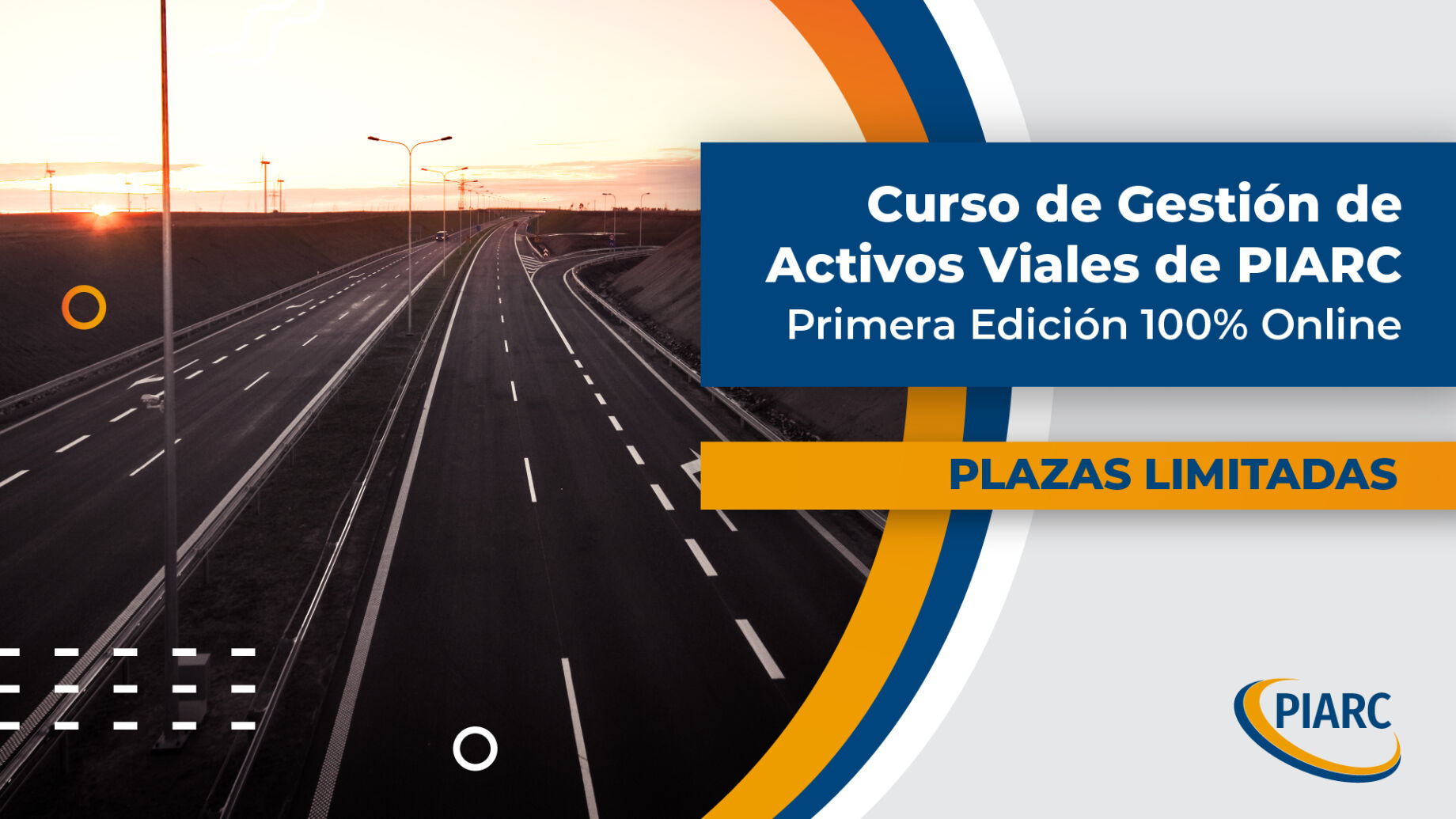 ¡Impulsa tu carrera en infraestructura vial! Únete a la Primera Edición del Curso de Gestión de Activos Viales de PIARC