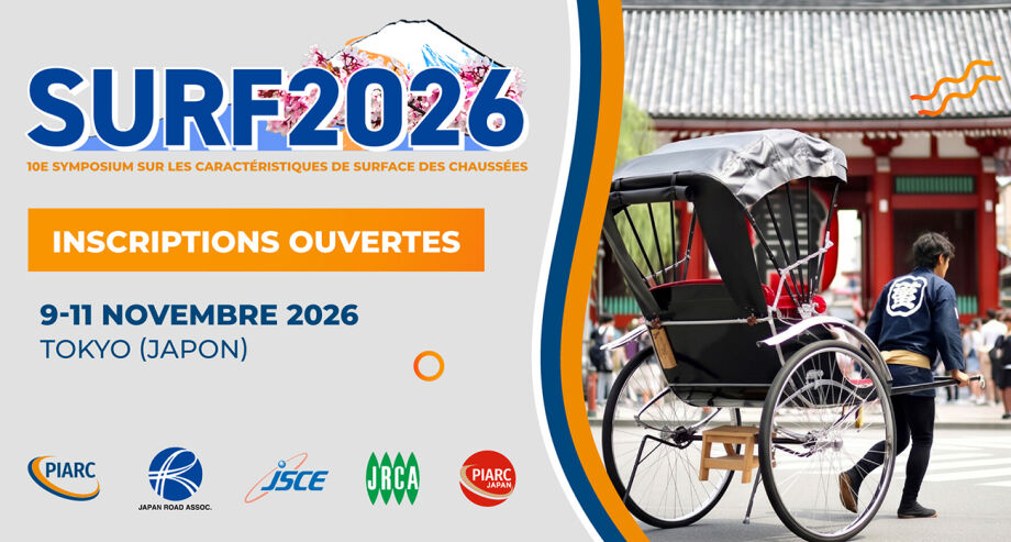 SURF 2026 : 10e Symposium sur les caractéristiques de surface des chaussées – Les inscriptions sont ouvertes !