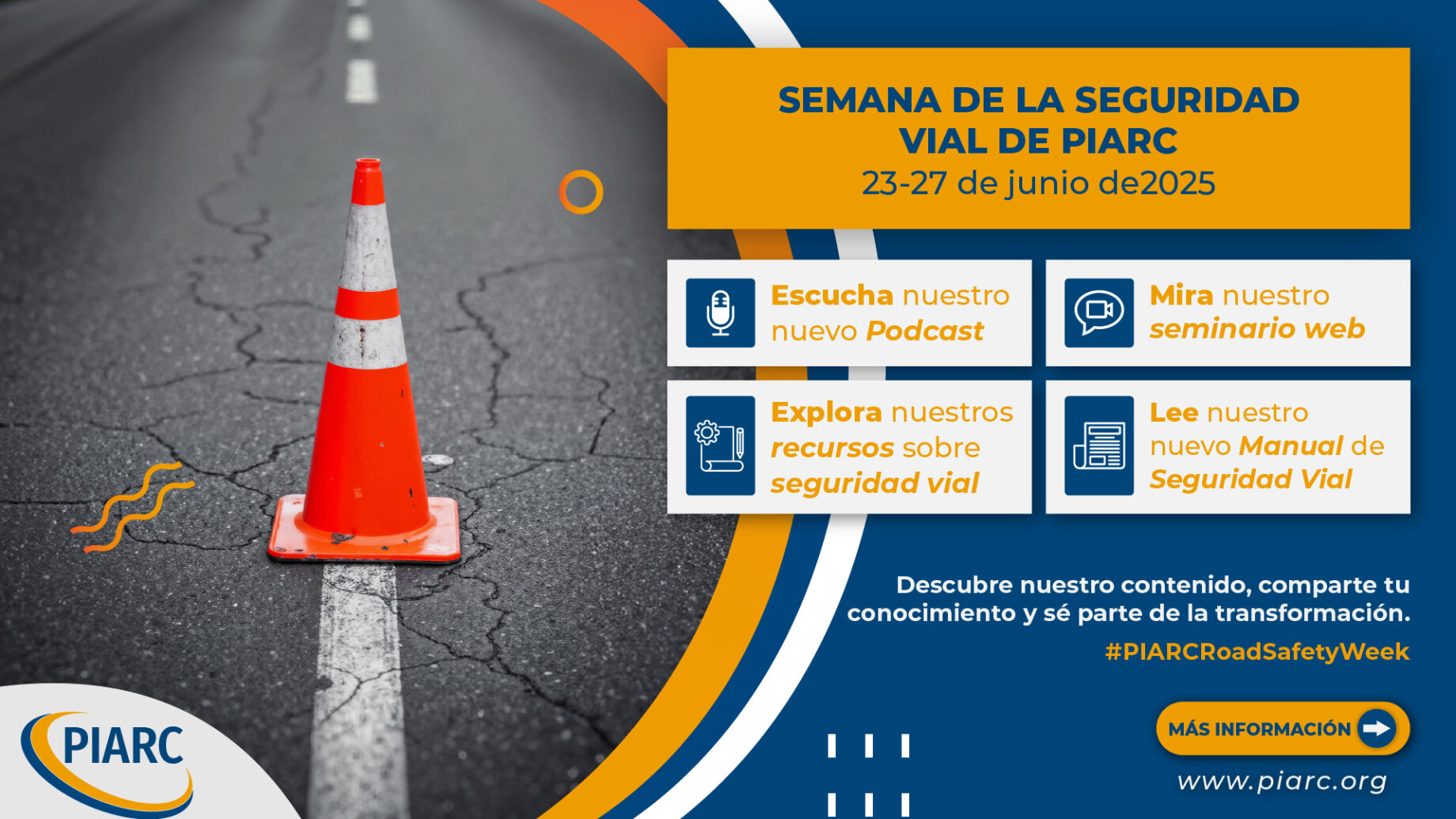Carreteras más seguras, vidas más seguras: PIARC lanza la Semana Temática sobre Seguridad Vial – 23-27 de junio de 2025