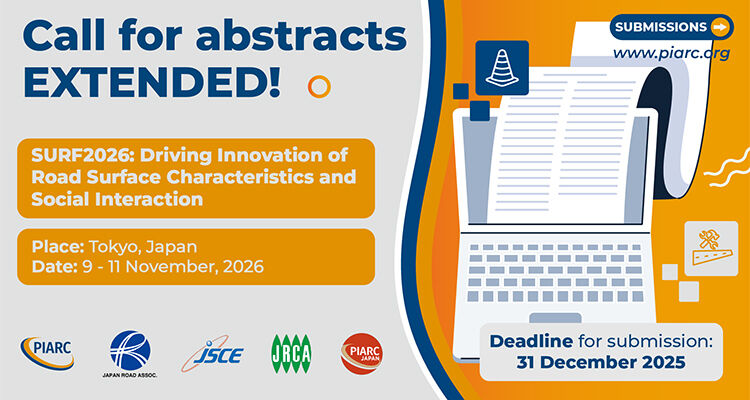Call for Abstracts extended until the end of December! - SURF 2026: 10th Symposium on Pavement Surface Characteristics