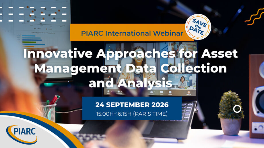 Reminder - 24 September - PIARC Webinar: Asset Management Data Collection & Analysis