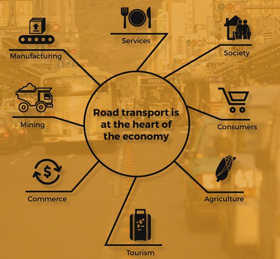 Road transport is at the heart of the economy