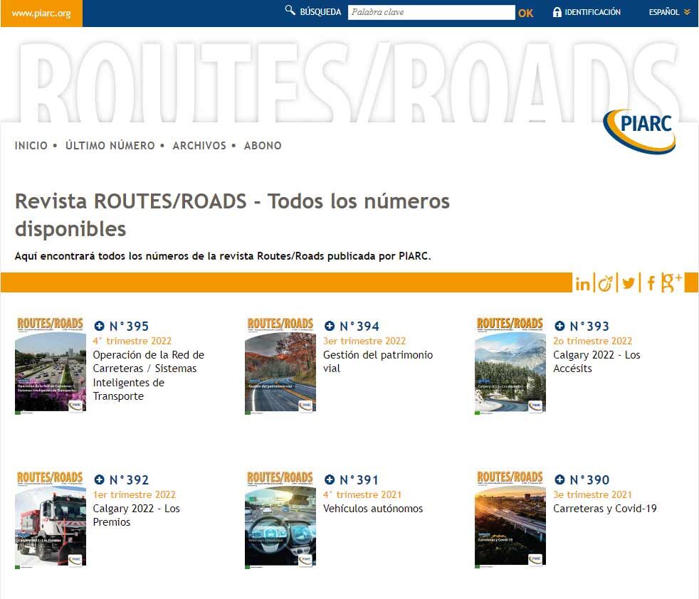 Las revistas Routes/Roads están disponibles en versión digital