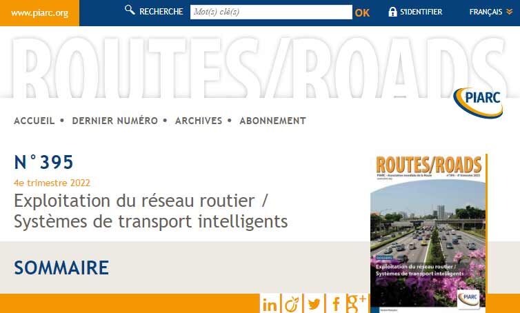 La revue Routes/Roads est disponible en version numérique.