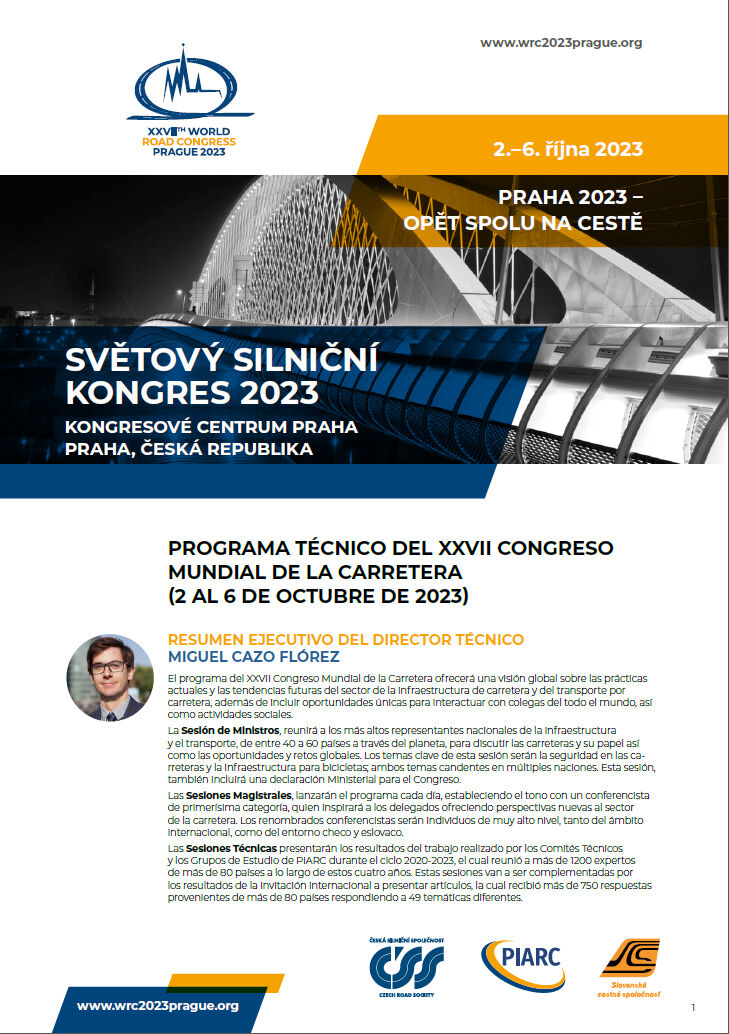 Boletín 3 (Programa técnico) del XXVII° Congreso Mundial de la Carretera