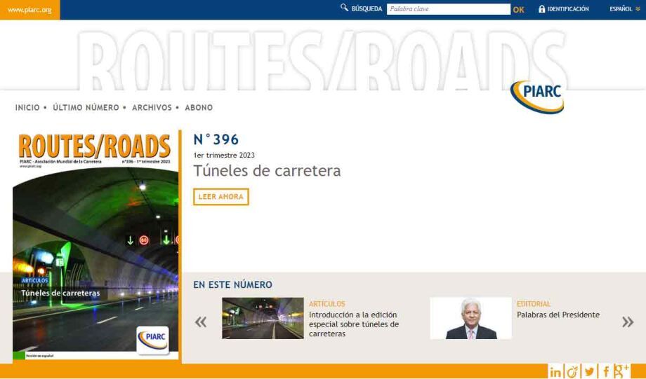 La revista Routes/Roads disponible en versión digital