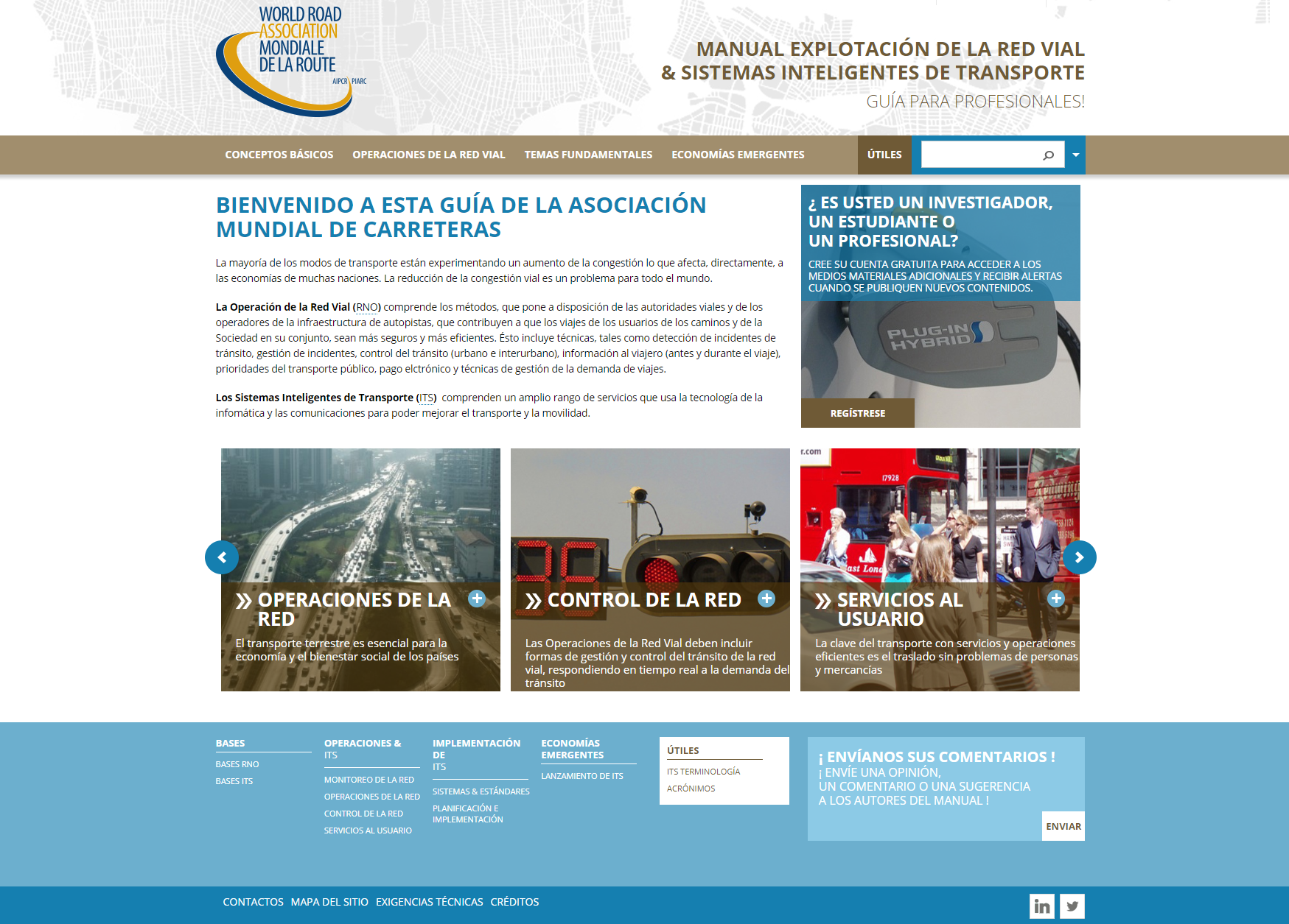 Manual Electrónico sobre Sistemas Inteligentes de Transporte y Explotación de la Red Viaria