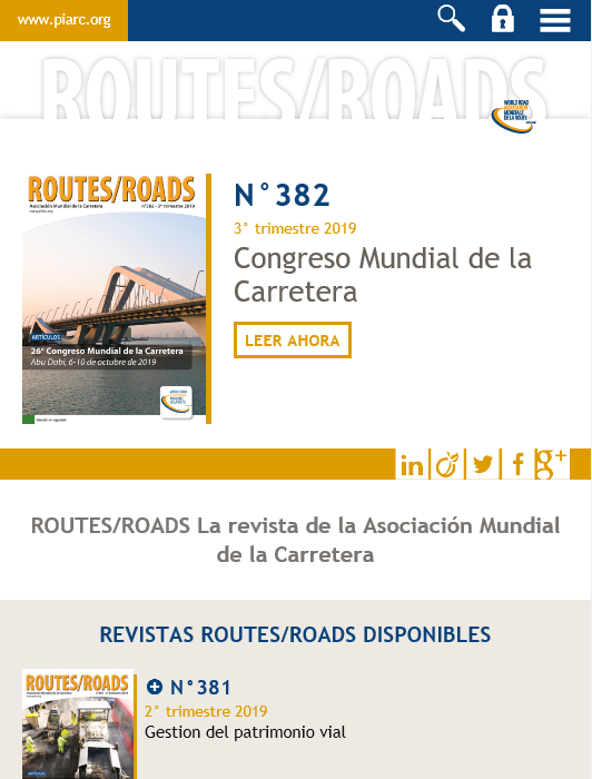 ROUTES/ROADS - La revista de PIARC