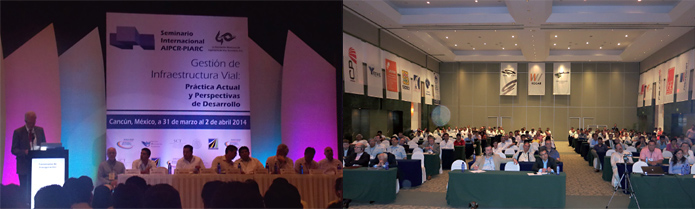 Participantes del Seminario Internacional Gestión de la Infraestructura Vial en Cancún Mexico Abril 2014 - Asociación Mundial de la Carretera
