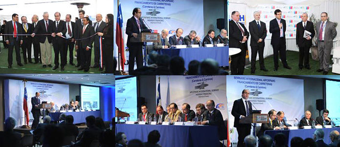 Participants du séminaire international Financement des routes et autoroutes à Santiago du Chili en juillet 2014 - Association Mondiale de la Route