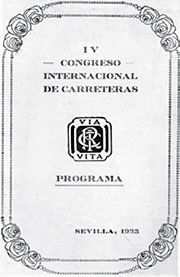 Congrès mondial de la Route - Séville 1923 - Association mondiale de la Route
