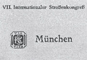 World Road Congress - Munich 1934 - World Road Association
