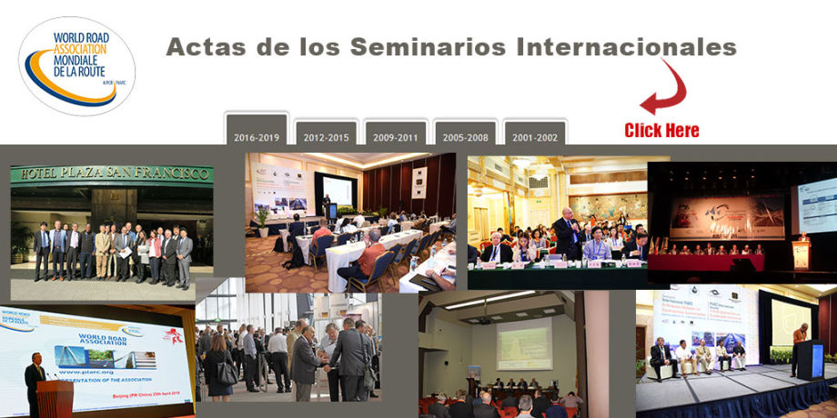 Encuentre las actas de los seminarios internacionales de PIARC en www.piarc.org