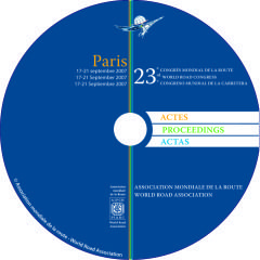 Proceedings of the XXIIIth World Road Congress -&nbsp;Paris 2007