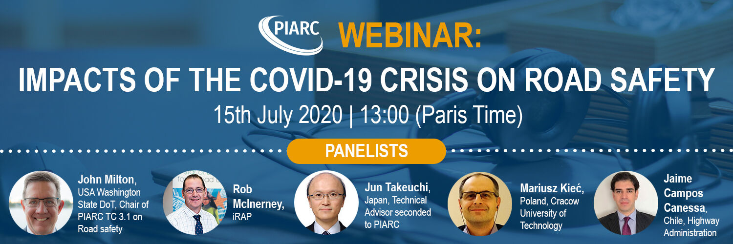 Join the next webinar in English about COVID-19 and roads!