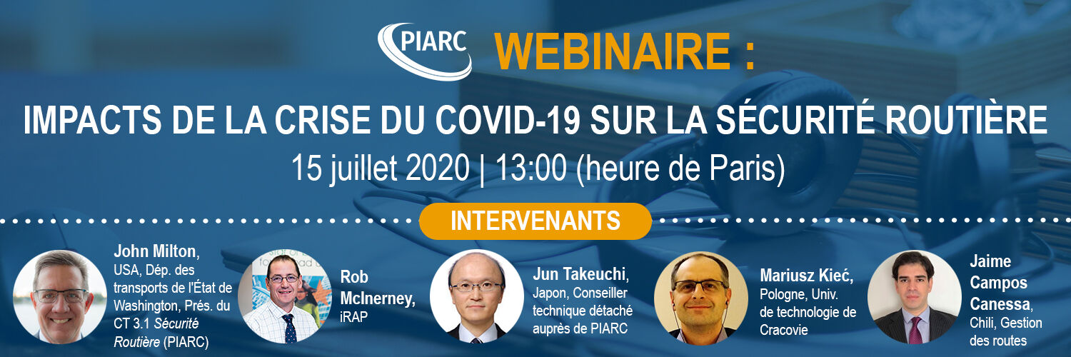 Participez au prochain webinaire en anglais sur COVID-19 et les routes !