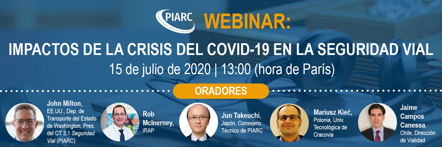 ¡Participe en el próximo seminario web en inglés sobre COVID-19 y carreteras!