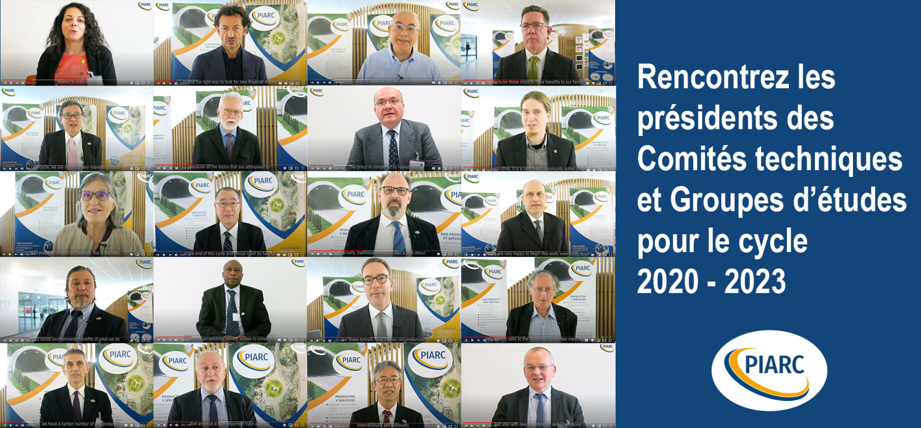 Rencontrez les présidents des 22 Comités techniques et Groupes d'études pour le cycle de travail 2020 - 2023