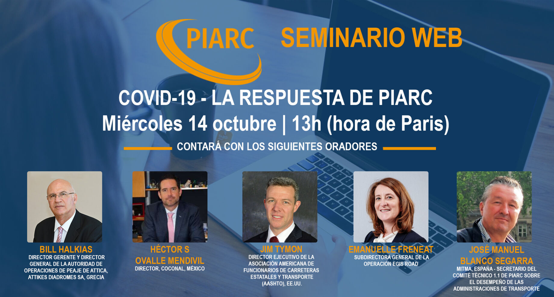 ¿Están preparadas las autoridades viales para hacer frente a la nueva
ola de la pandemia COVID-19? ¡Descúbralo el 14 de octubre en nuestro
próximo seminario web!