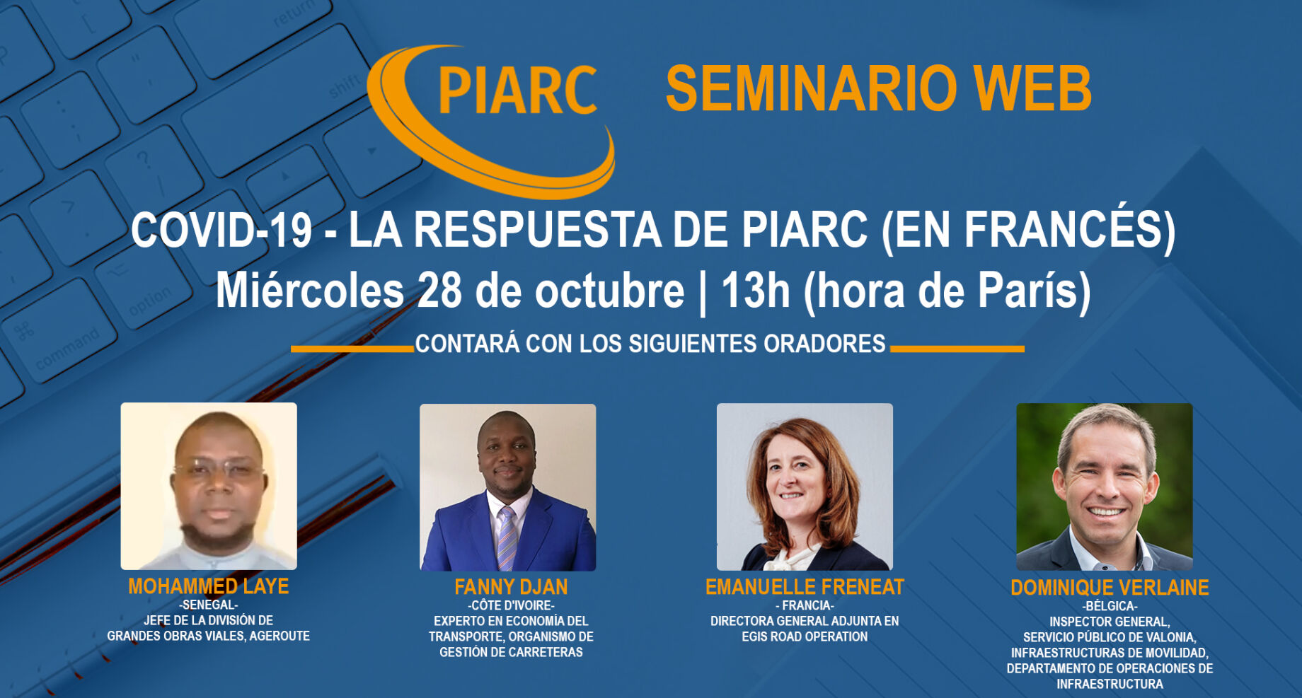 ¿Qué podemos aprender de la pandemia en curso y qué viene después? Únase al próximo seminario web de PIARC (en francés) y descubra más!