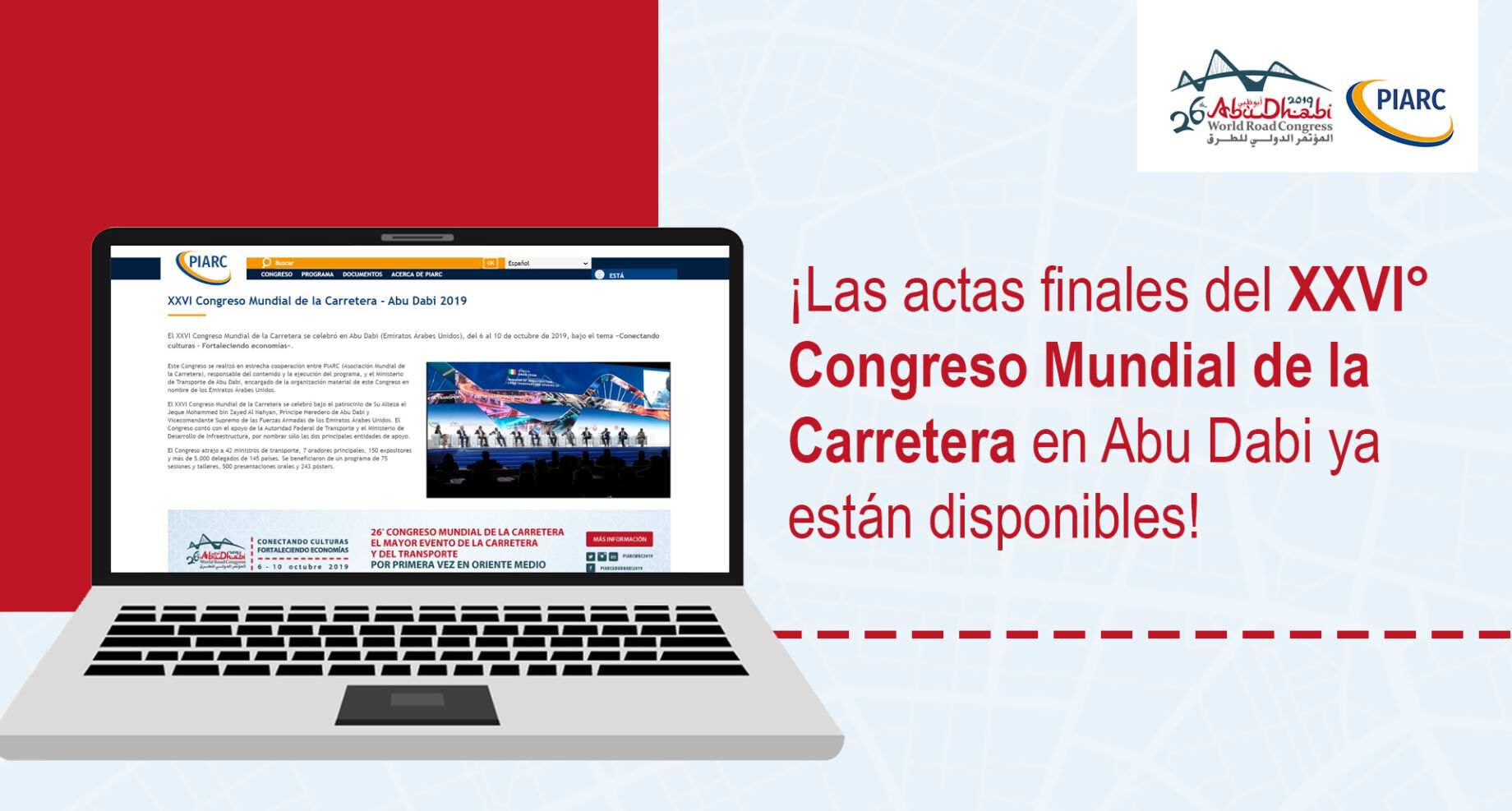 ¡Las actas finales del XXVIº Congreso Mundial de la Carretera acaban de ser publicadas en la página web de PIARC!