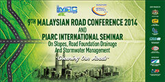 Séminaire&nbsp;international&nbsp;" Talus, drainage des corps de chaussée et gestion des eaux pluviales" Kuala&nbsp;Lumpur&nbsp;2014&nbsp;- Association Mondiale de la route