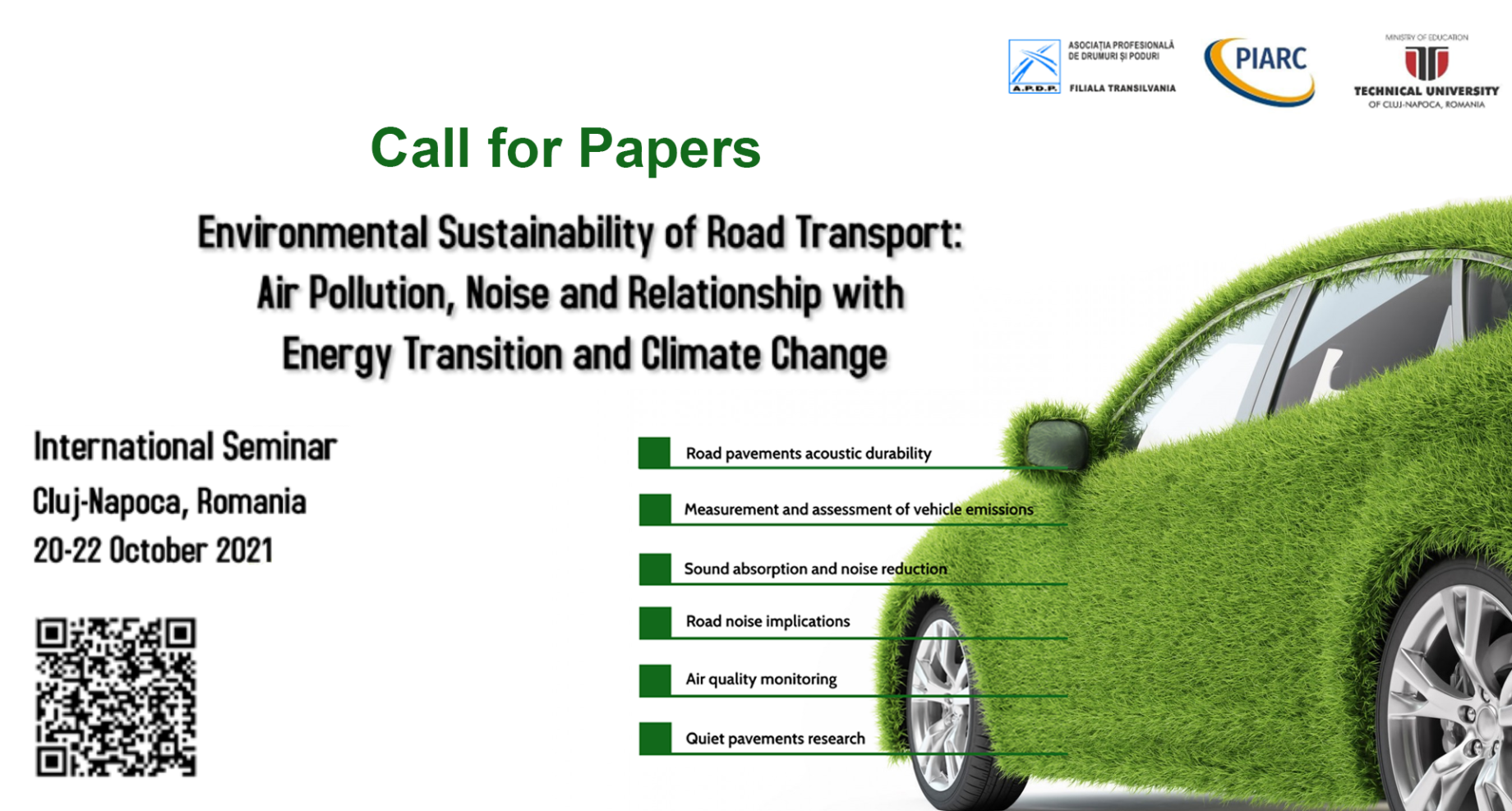 ¡Envíe un resumen y comparta sus conocimientos sobre la sostenibilidad medioambiental del transporte por carretera!