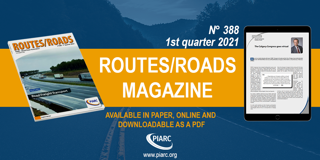 Freight transport at the center of the latest issue of PIARC's "Routes/Roads"