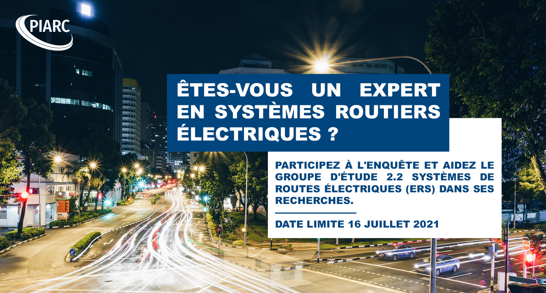 Partagez vos connaissances sur les Systèmes de routes électriques et aidez le Groupe d'étude 2.2 en répondant à cette courte enquête