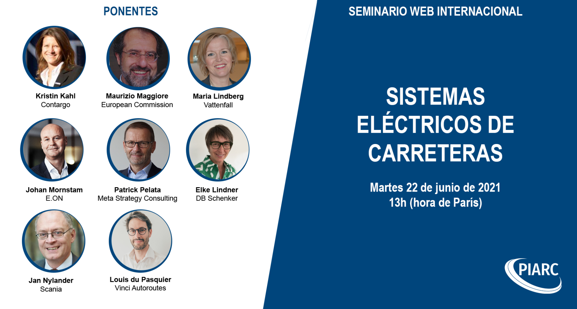 ¡Participe en el segundo seminario web de PIARC sobre los sistemas eléctricos de carreteras el 22 de junio!