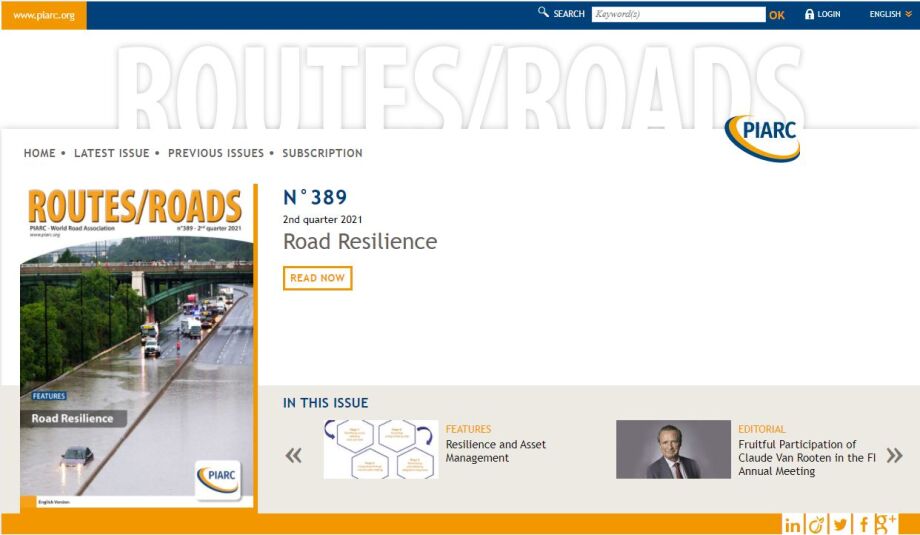 Routes/Roads magazines are available in digital format