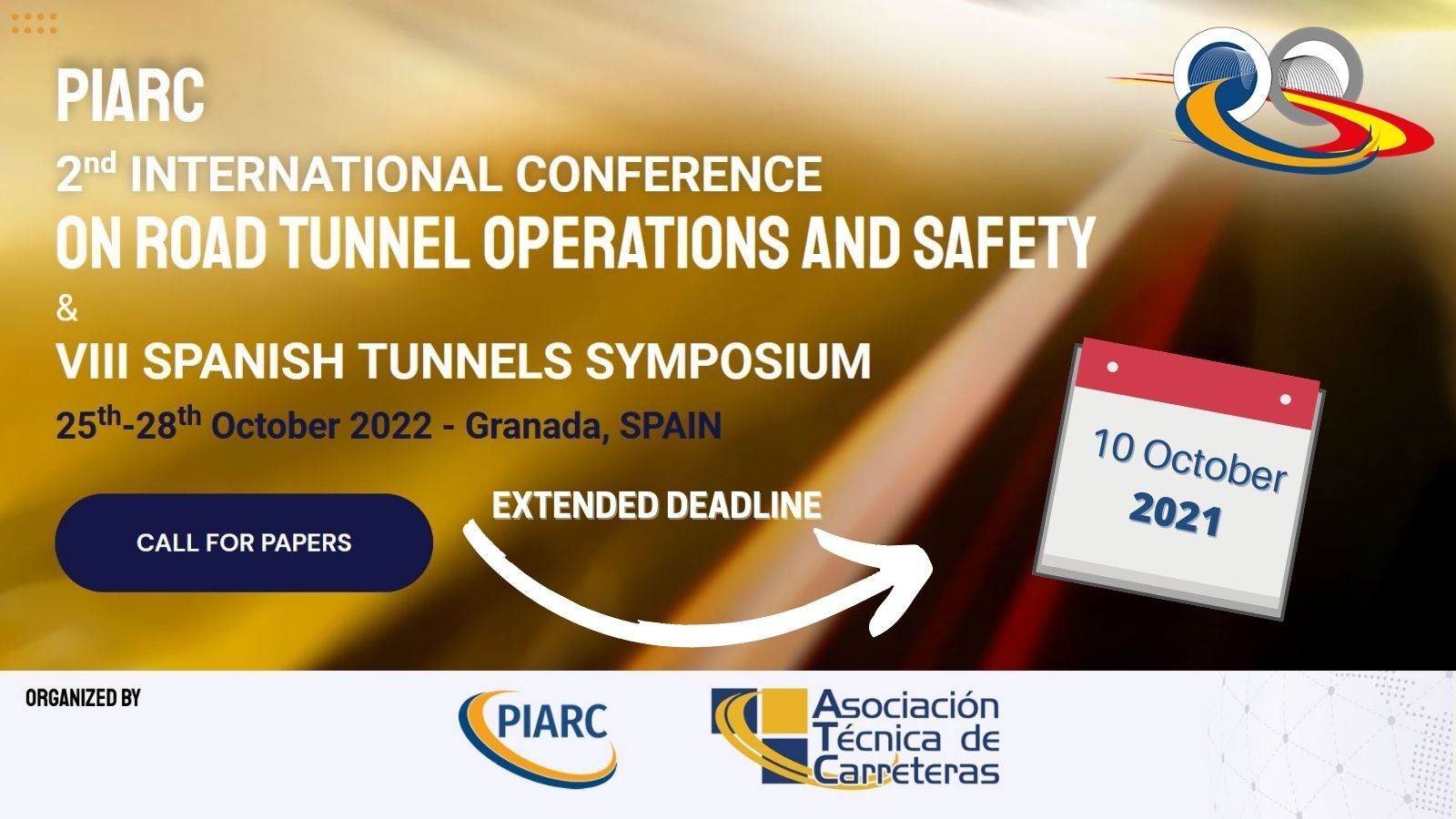 Are you an expert in road tunnels? Deadline extended! Submit your 300-word abstract before 10 October 2021!