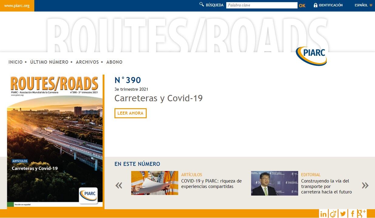 La revista Routes/Roads disponible en versión digital