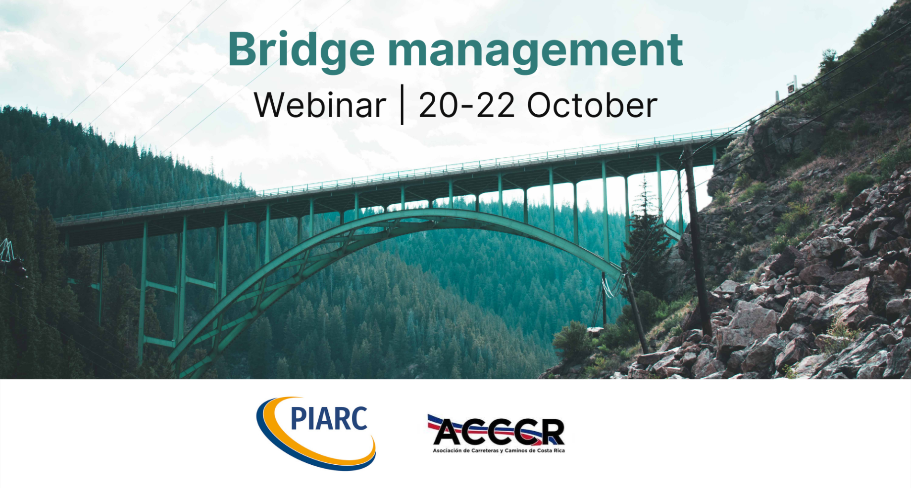 The importance of bridge maintenance, a key element of road networks, will be the focus of the "1st International Seminar on Bridge Management"